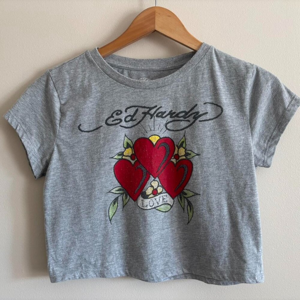 Vintage Womens Grey Ed Hardy - Picture 2 of 8